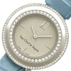ヴァンクリーフ＆アーペル Van Cleef & Arpels チャーム ミニ ウォッチ VCAR029A00 シルバー K18WG/革ベルト クオーツ レディース 腕時計