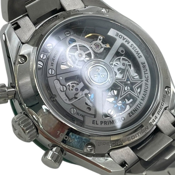 ゼニス ZENITH クロノマスター スポーツ YOSHIDA SPECIAL 03.3107.3600/56.M3100 グリーン SS 自動巻き メンズ 腕時計