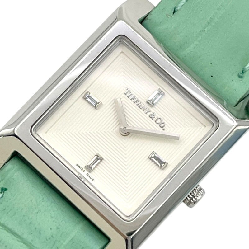ティファニー TIFFANY＆CO 1837 メイカーズ 67460375 シルバー SS/革ベルト クオーツ レディース 腕時計