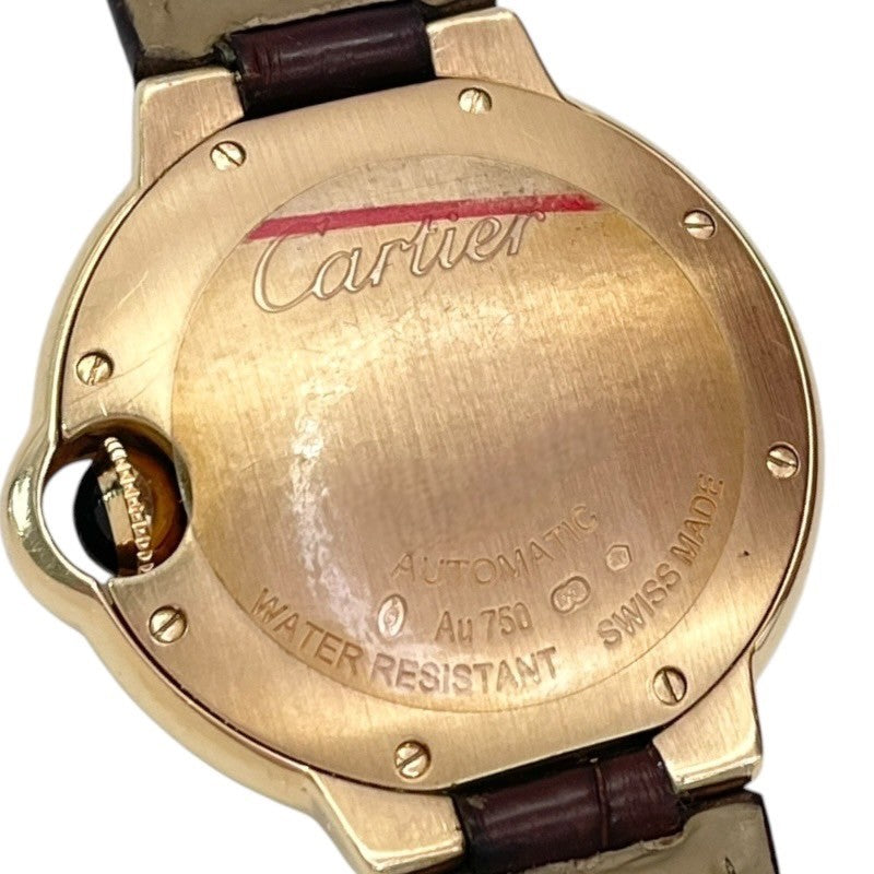 カルティエ Cartier バロンブルー 33MM W6920069 K18PG レディース 腕時計