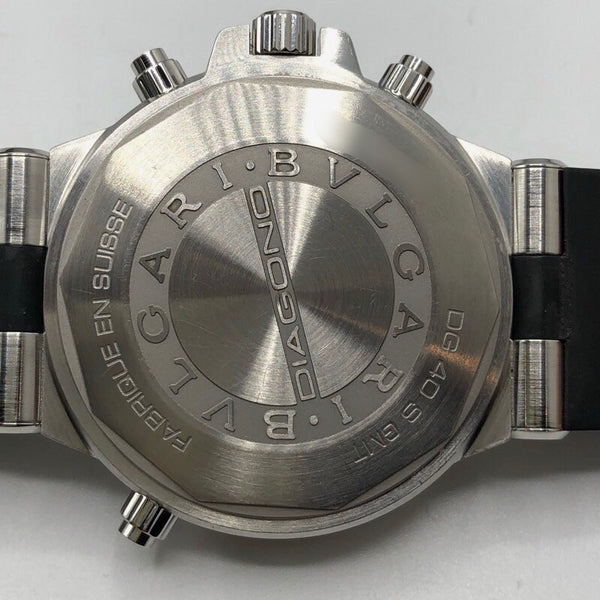 ブルガリ BVLGARI ディアゴノ　GMT DG40SGMT ステンレススチール メンズ 腕時計