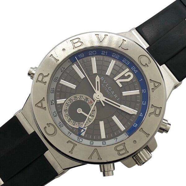 ブルガリ BVLGARI ディアゴノ　GMT DG40SGMT ステンレススチール メンズ 腕時計