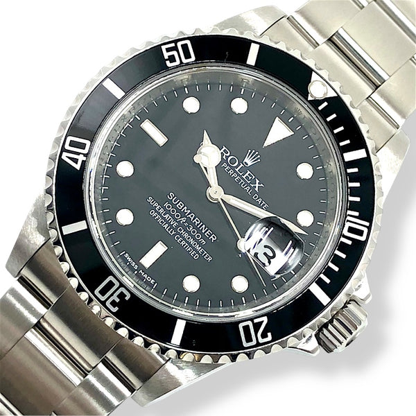 ロレックス ROLEX サブマリーナ 16610 ブラック×シルバー ステンレス メンズ 腕時計