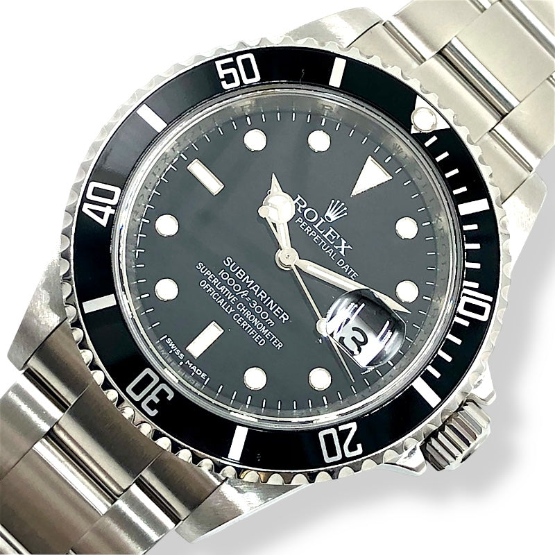 ロレックス ROLEX サブマリーナ 16610 ブラック×シルバー ステンレス メンズ 腕時計