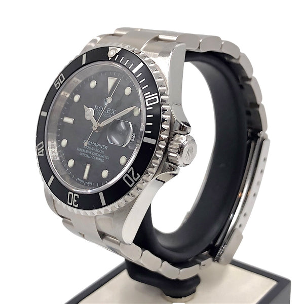 ロレックス ROLEX サブマリーナ 16610 ブラック×シルバー ステンレス メンズ 腕時計