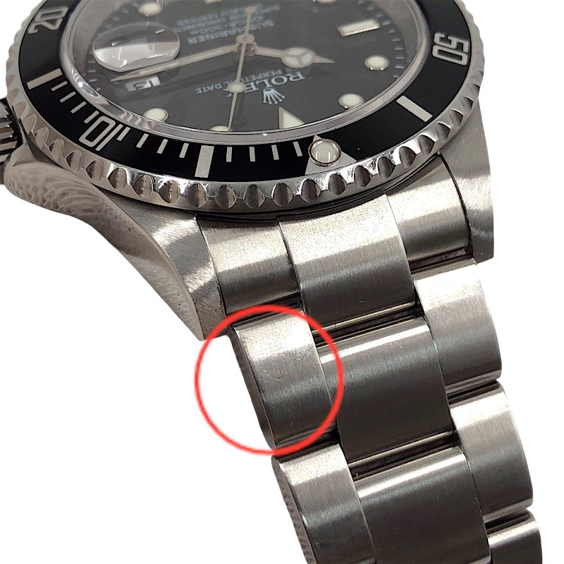 ロレックス ROLEX サブマリーナ 16610 ブラック×シルバー ステンレス メンズ 腕時計
