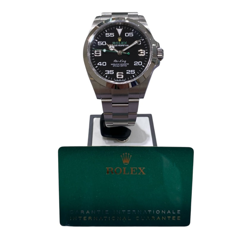 ロレックス ROLEX エアキング 126900 ブラック SS メンズ 腕時計
