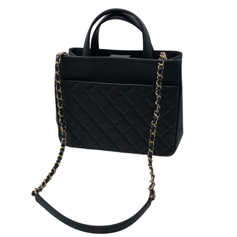 シャネル CHANEL マトラッセスモールショッピングバッグ A93750 ブラック/ゴールド金具 キャビア レディース ショルダーバッグ |  中古ブランドリユースショップ OKURA(おお蔵)