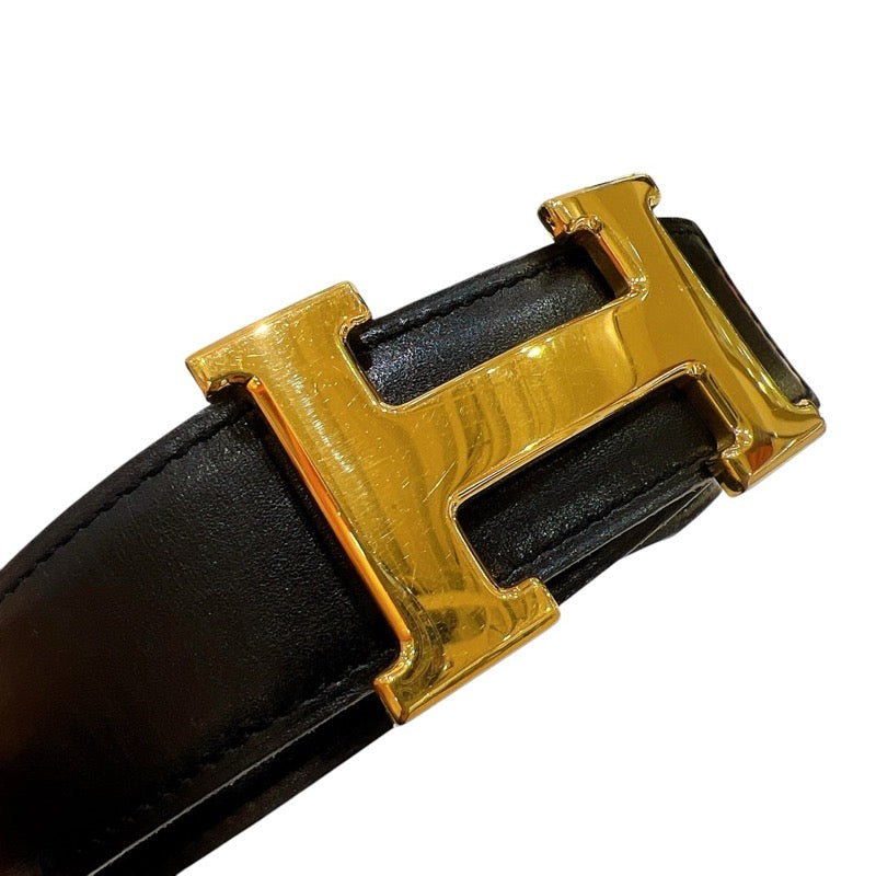 HERMESエルメス コンスタンス ゴールド金具 ベルトブラック