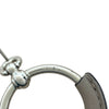 エルメス HERMES ループピアス グレー SV金具 メタル・スイフト アクセサリー