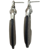 エルメス HERMES ループピアス グレー SV金具 メタル・スイフト アクセサリー