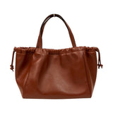 セリーヌ CELINE スモールカバドローストリングキュイルトリオンフ 111013 タン ゴールド金具 カーフスキン レディース ショルダーバッグ
