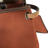エルメス HERMES エールバッグジップPM Z刻 ブラウン シルバー金具 トワル レディース ショルダーバッグ