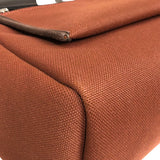 エルメス HERMES エールバッグジップPM Z刻 ブラウン シルバー金具 トワル レディース ショルダーバッグ
