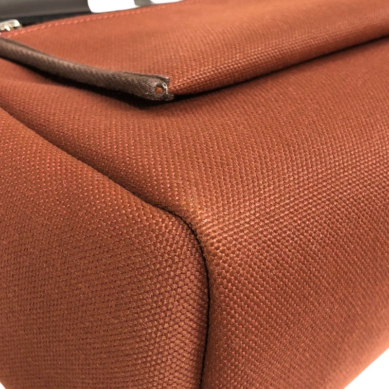 エルメス HERMES エールバッグジップPM Z刻 ブラウン シルバー
