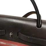 エルメス HERMES エールバッグジップPM Z刻 ブラウン シルバー金具 トワル レディース ショルダーバッグ