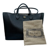 グッチ GUCCI オフィディアミディアムトートバッグ 739730 ブラック レザー レディース トートバッグ