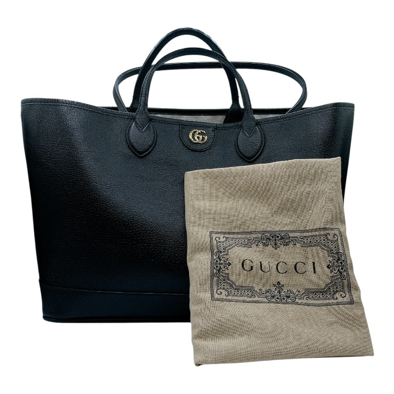 グッチ GUCCI オフィディアミディアムトートバッグ 739730 ブラック レザー レディース トートバッグ