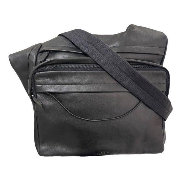 プラダ PRADA ショルダーバッグ ブラック レザー メンズ ショルダーバッグ