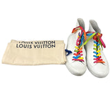ルイ・ヴィトン LOUIS VUITTON タトゥーラインハイカットスニーカー UK5 ホワイト レザー/メッシュ レディース スニーカー