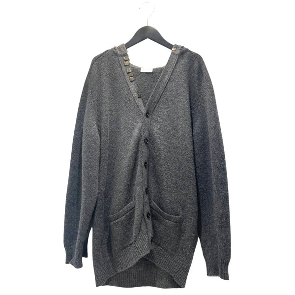 サンローラン SAINT LAURENT メタルクリップ装飾フーデット　カーディガン 331616 キャメル メンズ カーディガン