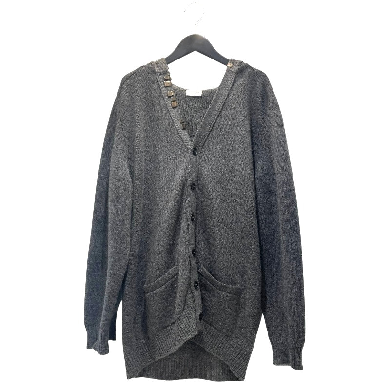 サンローラン SAINT LAURENT メタルクリップ装飾フーデット　カーディガン 331616 キャメル メンズ カーディガン