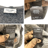 サンローラン SAINT LAURENT メタルクリップ装飾フーデット　カーディガン 331616 キャメル メンズ カーディガン