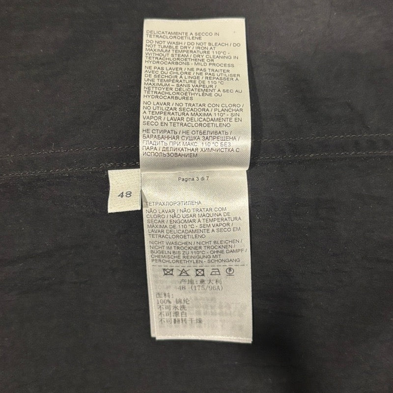 ボッテガ・ヴェネタ BOTTEGA VENETA 変形ポケットナイロンシャツジャケット ブラック ナイロン メンズ ナイロンジャケット