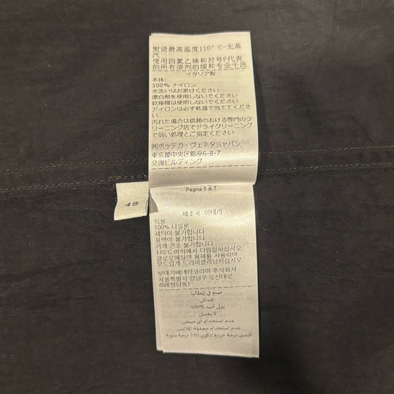 ボッテガ・ヴェネタ BOTTEGA VENETA 変形ポケットナイロンシャツジャケット ブラック ナイロン メンズ ナイロンジャケット