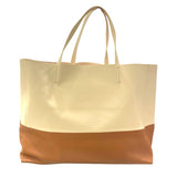 セリーヌ CELINE ホリゾンタルカバ ブラウン・ベージュ レザー レディース トートバッグ