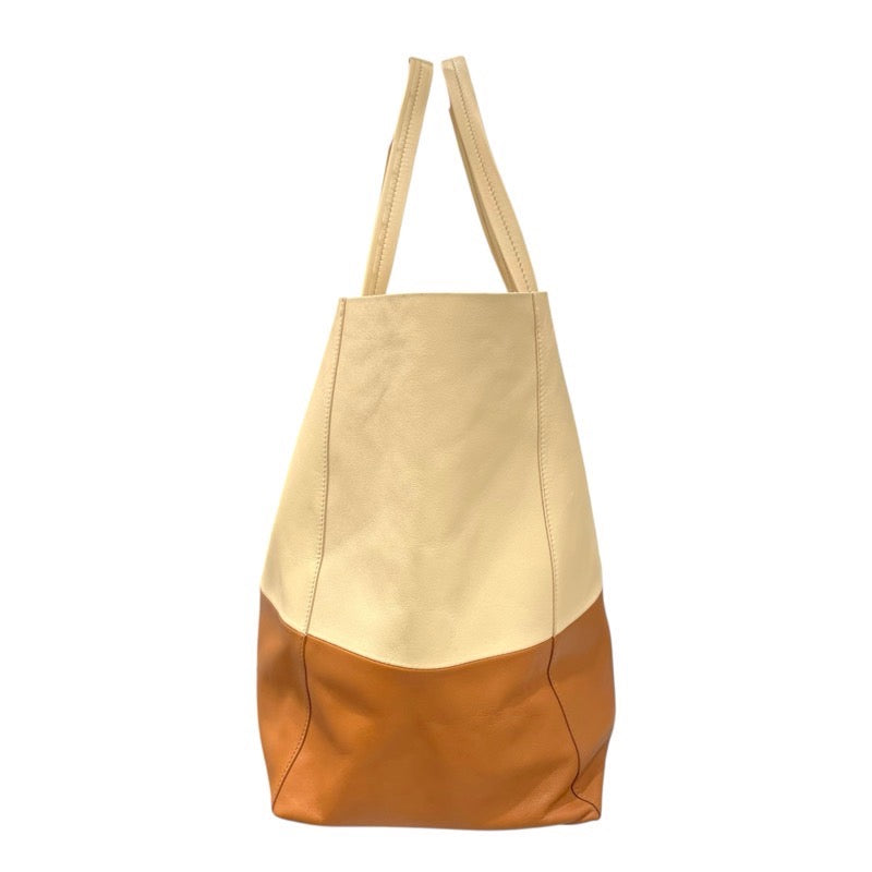 セリーヌ CELINE ホリゾンタルカバ ブラウン・ベージュ レザー レディース トートバッグ
