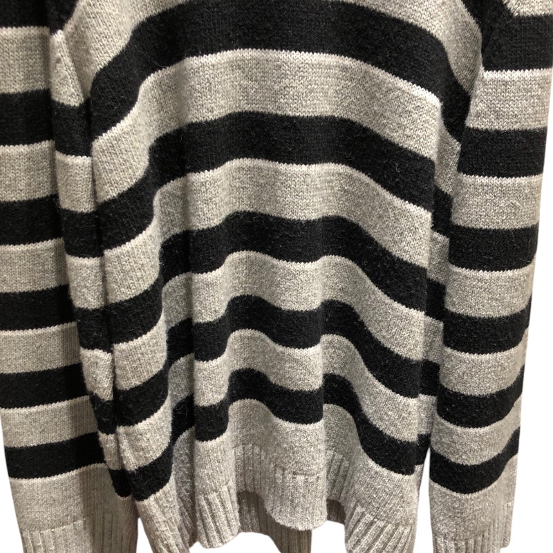 セリーヌ CELINE トリオン刺繡ボーダーニットセーター 2AH80322U グレー ウール メンズ ニット