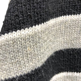セリーヌ CELINE トリオン刺繡ボーダーニットセーター 2AH80322U グレー ウール メンズ ニット