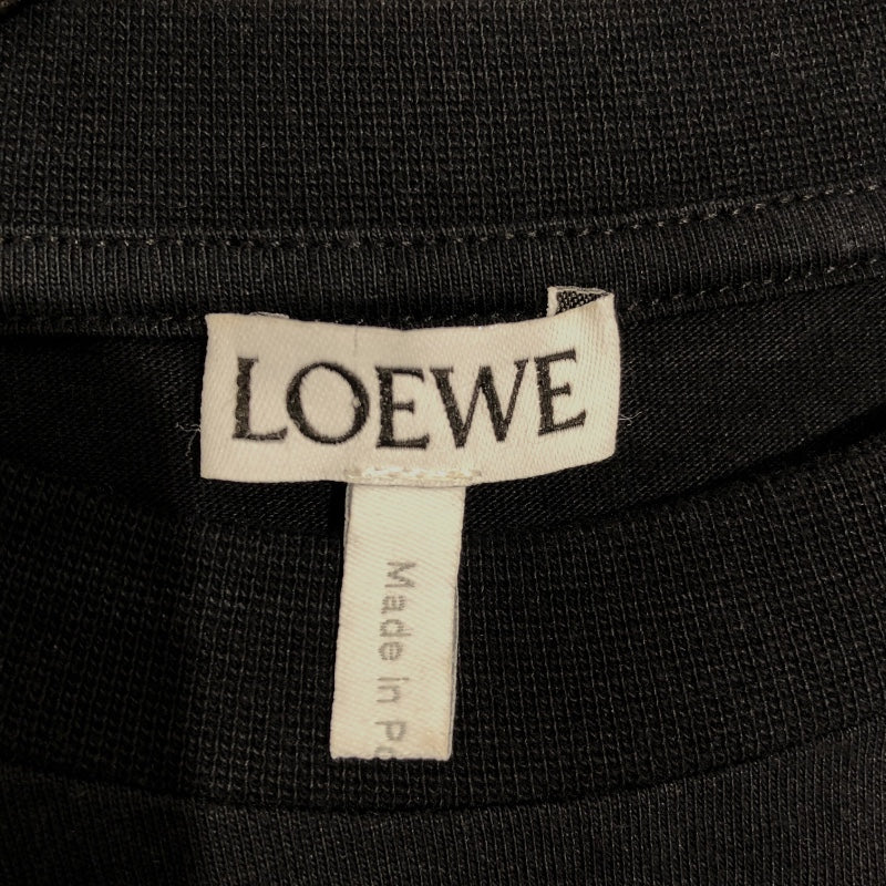 ロエベ LOEWE バックロゴプリントTシャツ H6109900PC BLK コットン メンズ 半袖Ｔシャツ