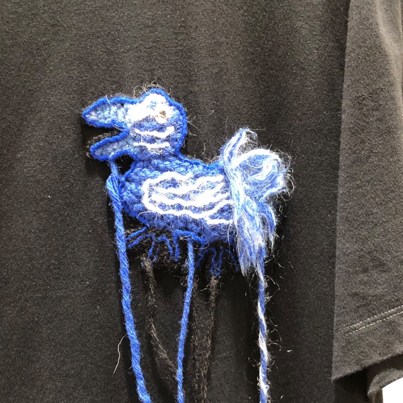 ロエベ LOEWE バックロゴプリントTシャツ H6109900PC BLK コットン メンズ 半袖Ｔシャツ