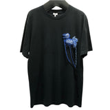 ロエベ LOEWE バックロゴプリントTシャツ H6109900PC BLK コットン メンズ 半袖Ｔシャツ