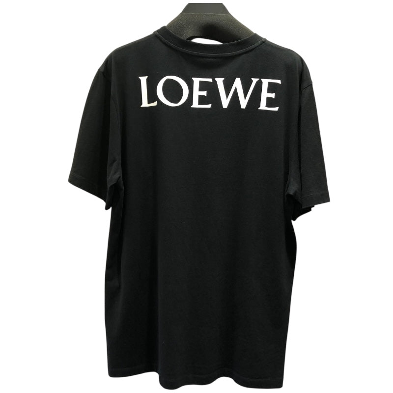 ロエベ LOEWE バックロゴプリントTシャツ H6109900PC BLK コットン メンズ 半袖Ｔシャツ