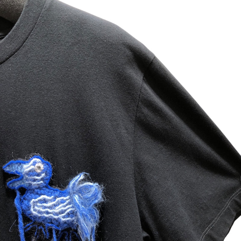 ロエベ LOEWE バックロゴプリントTシャツ H6109900PC BLK コットン メンズ 半袖Ｔシャツ