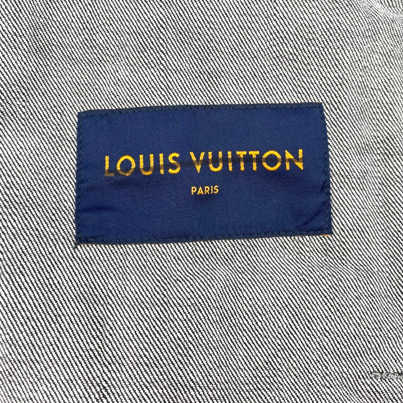 ルイ・ヴィトン LOUIS VUITTON カラコラムデニムジャケット HNA05 ブラック コットン メンズ デニムジャケット