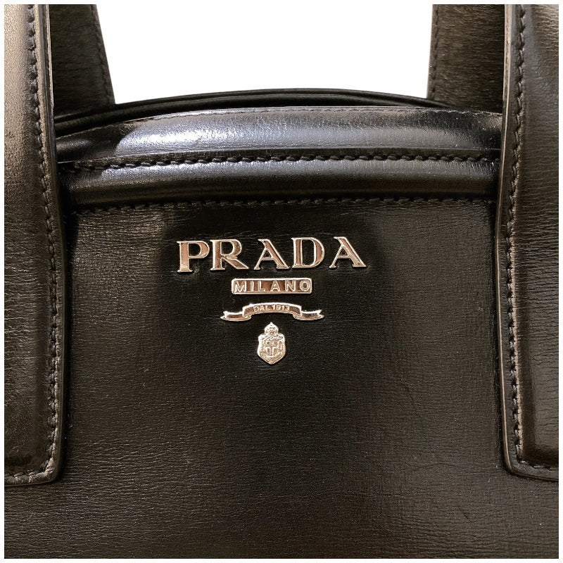 プラダ PRADA ハンドバッグ BN2512 ブラック シルバー金具 レザー レディース ハンドバッグ