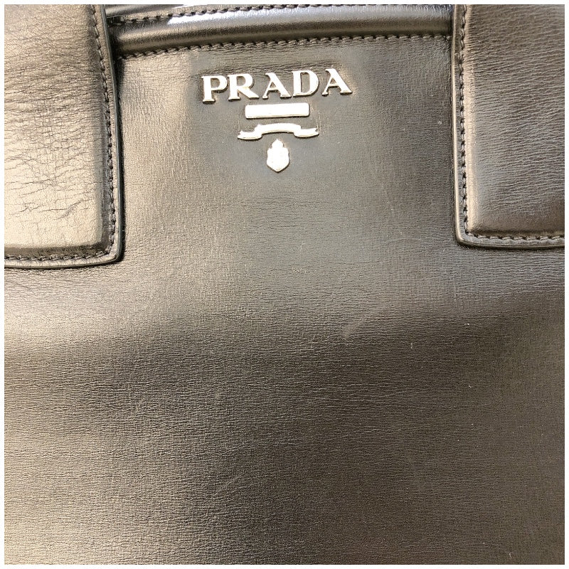 プラダ PRADA ハンドバッグ BN2512 ブラック シルバー金具 レザー レディース ハンドバッグ