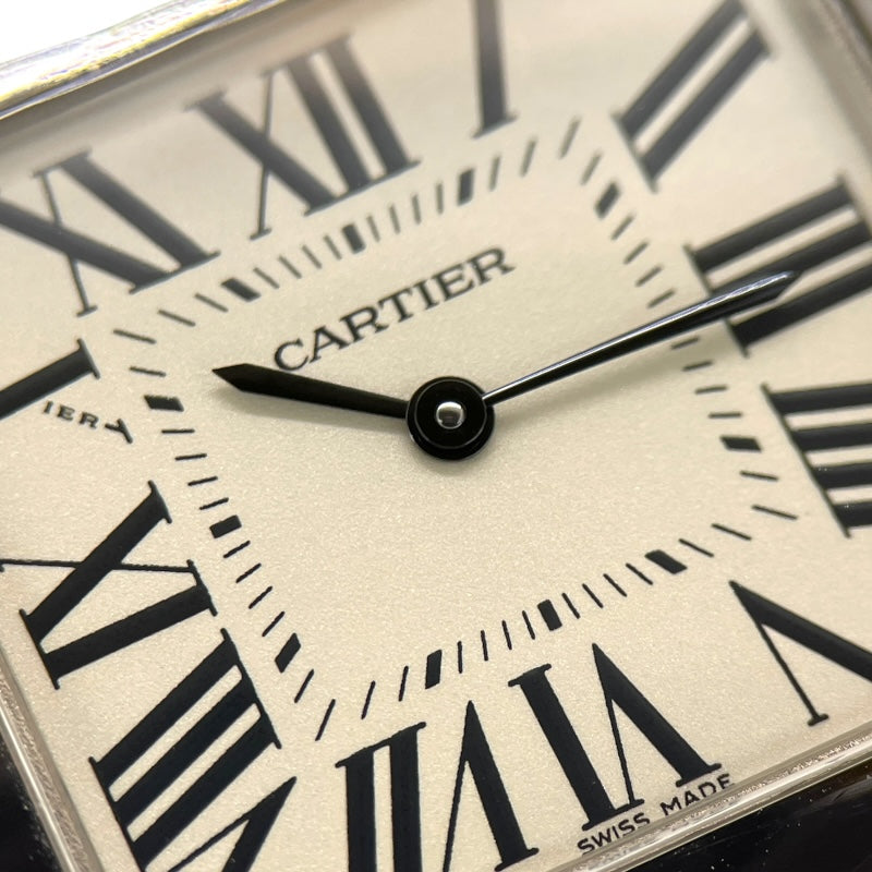 カルティエ Cartier サントス デュモン SM W2009451 アイボリー K18WG/純正尾錠/純正ベルト クオーツ レディース 腕時計