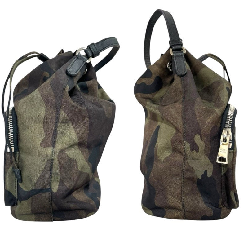 か*ん様 PRADA オリーブグリーン ナイロン バックパック Tessuto Prada Tessuto Pocket Pouch Backpack Bag Black Olive Green