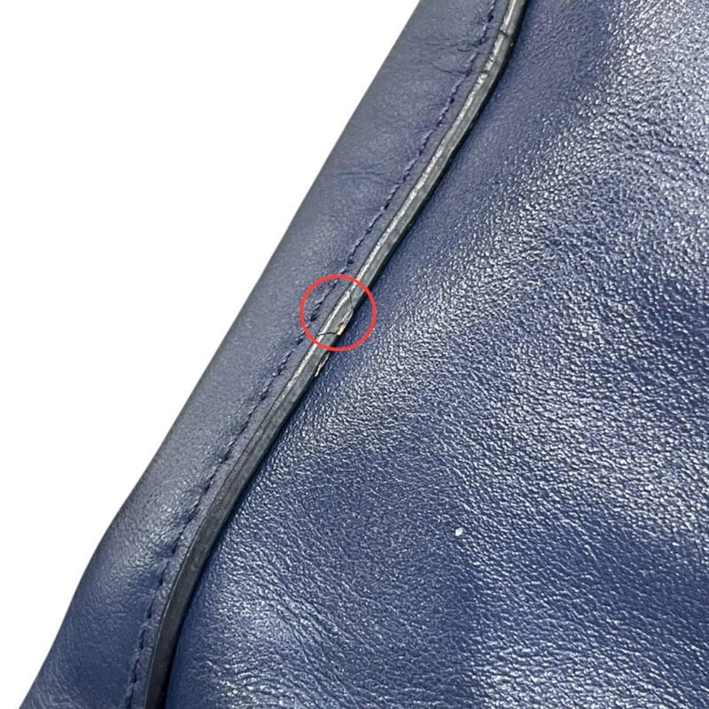 プラダ PRADA トートバッグ BN2865 ブルー シルバー金具 レザー レディース トートバッグ