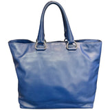 プラダ PRADA トートバッグ BN2865 ブルー シルバー金具 レザー レディース トートバッグ