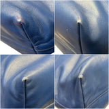 プラダ PRADA トートバッグ BN2865 ブルー シルバー金具 レザー レディース トートバッグ