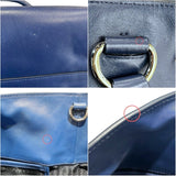 プラダ PRADA トートバッグ BN2865 ブルー シルバー金具 レザー レディース トートバッグ