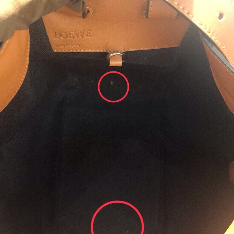 ロエベ LOEWE ハンモック スモール タン レザー レディース ショルダーバッグ
