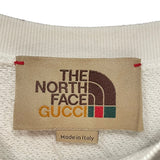 グッチ GUCCI X THE NORTH FACE ロゴスウェットシャツ ホワイト コットン メンズ スウェット