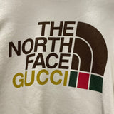 グッチ GUCCI X THE NORTH FACE ロゴスウェットシャツ ホワイト コットン メンズ スウェット